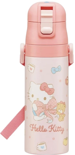 스케이터 SDC4 다이렉트 진공보온병, 헬로키티 피치, 470ml, 1개 - 쿠팡