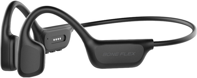 에이투 스포츠 플렉시블 방수 골전도 블루투스 이어폰, 블랙, BONE FLEX