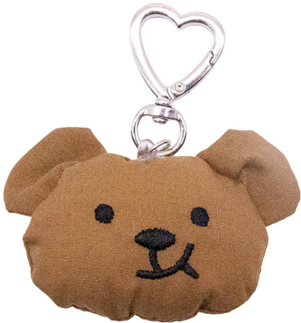 아트니즘 곰돌이 인형 키링, 브라운, 1개, 5cm