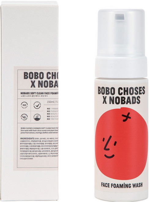 노베즈 보보쇼즈 소프트 클린 페이스 포밍워시, 150ml, 1개