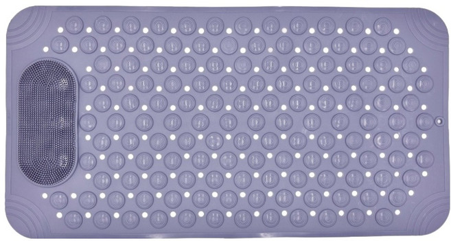 둥둥펫 반려동물 미끄럼방지 풋브러쉬 목욕 매트, 그레이, 1개