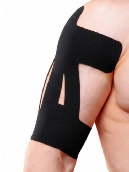 엠페니 러닝 마라톤 스포츠 근육 테이프 블랙, 1개