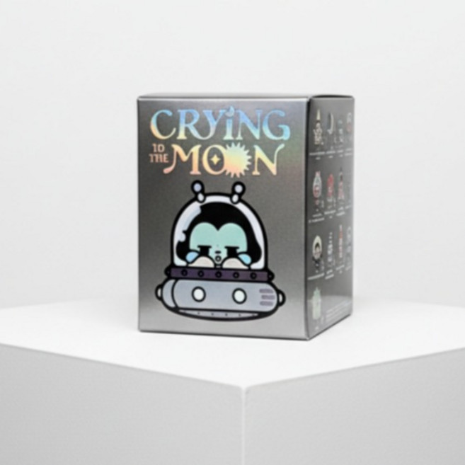 POP MART 泡泡瑪特 Crybaby 哭泣到月球坐姿系列公仔 隨機出貨, 1個