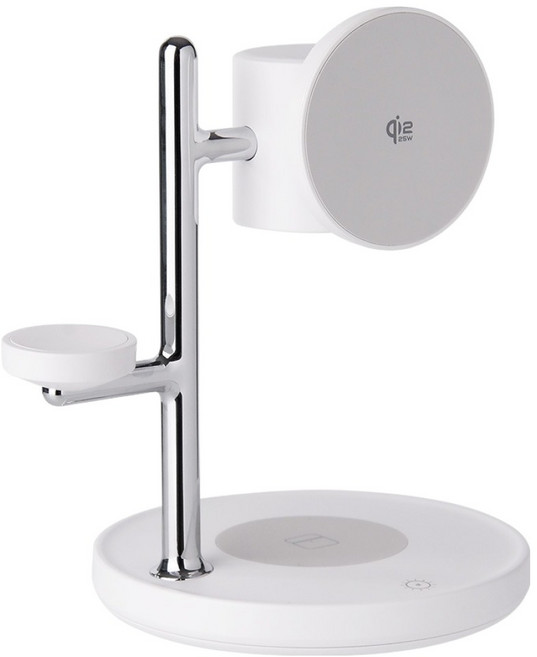 아이코모스 Qi2.2 25W 4in1 고속 맥세이프 무선 충전기, 1개, 화이트