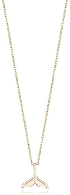 로이드 여성용 미니 고래꼬리 10K 골드 목걸이 + 쇼핑백 LNU26001T