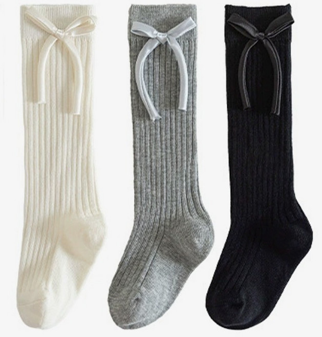 아이뿜 아동용 샤이 리본 데이 니삭스 3켤레 세트 F189