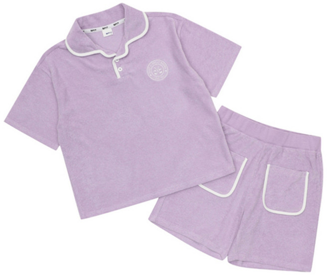 에스핏 테리 카라 티셔츠 + 바지 세트