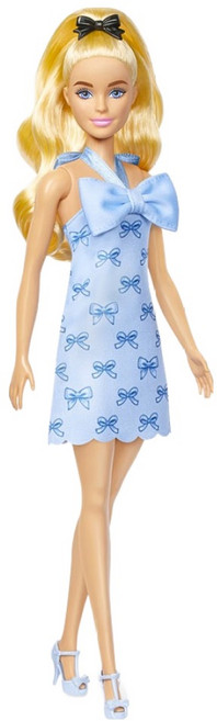 바비 패셔니스타 리본 스타일 인형, 블루, 1개