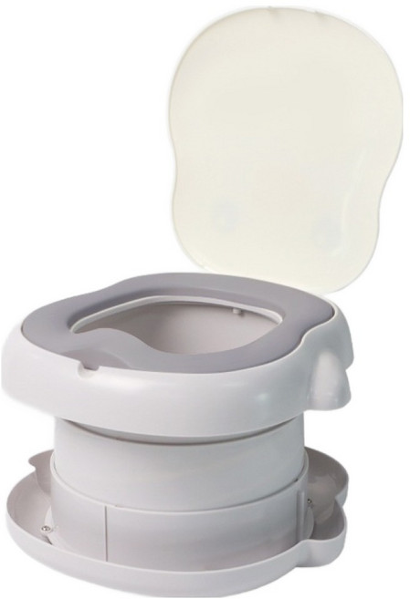 BeneBene 유아용 펭 포티 휴대용 접이식 변기 + 비닐, 화이트