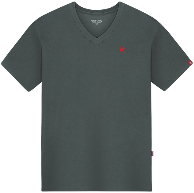 비버리힐스폴로클럽 남여공용 냉감 통기성 스몰로고 스탠다드핏 브이넥 반팔 티셔츠 CPW0T07