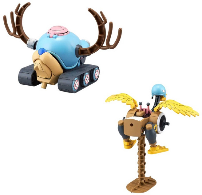 BANDAI 喬巴機器人1號 + 2號 喬巴坦克 喬巴飛翼機 組裝模型, 1個