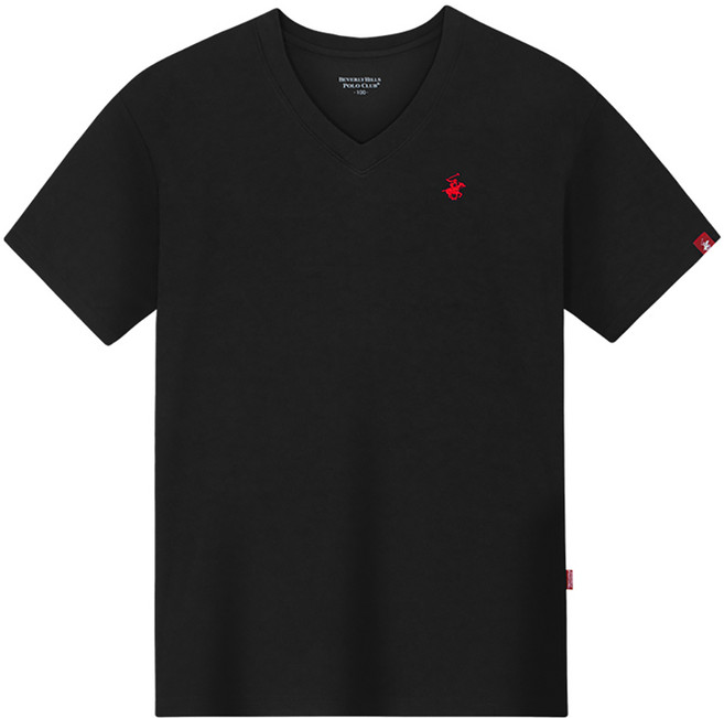 비버리힐스폴로클럽 남여공용 냉감 통기성 스몰로고 스탠다드핏 브이넥 반팔 티셔츠 CPW0T07