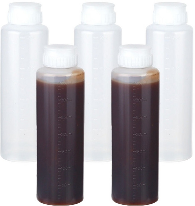 플라라 흐르지 않는 소스통 중, 5개, 350ml