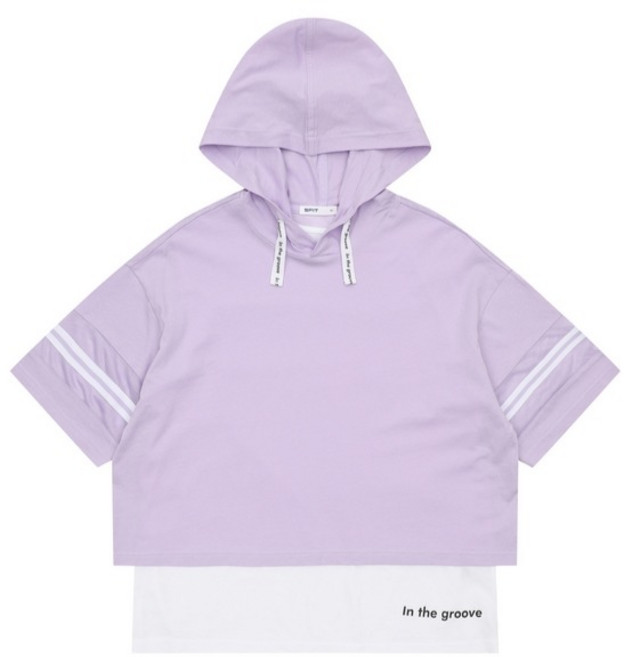 에스핏 레이어드 후드 티셔츠