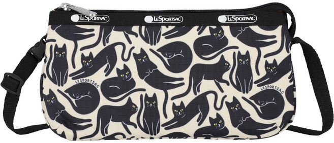 LESPORTSAC 力士保 小型Coco斜揹包 2136.HF55, 黑貓剪影