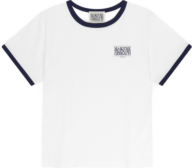 MaritheFrancoisGirbaud 兒童 CLASSIC LOGO RINGER TEE