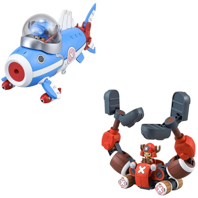 BANDAI 喬巴機器人3號 + 5號 喬巴潛水艇 喬巴起重機 組裝模型, 1個