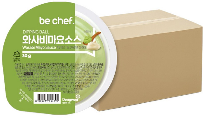 비셰프 디핑 볼 와사비 마요소스, 30g, 32개