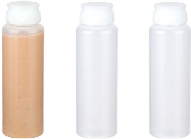 플라라 흐르지 않는 소스통 소, 3개, 250ml