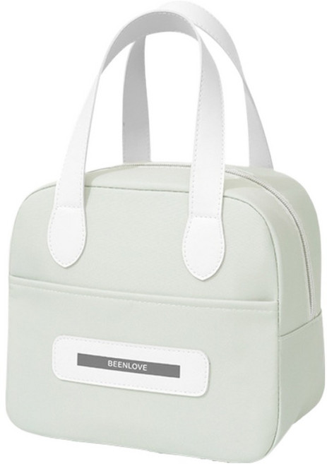 빈러브 알루미늄 토트 손잡이 핸드 보온 보냉 도시락 가방, 9 베이지, 1개