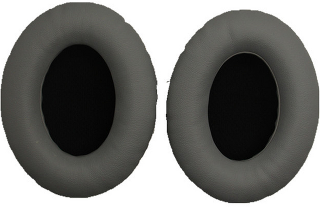 해피로드 BOSE 호환 QC 시리즈 헤드폰 LR 코튼 패딩 싱글 스폰지 이어패드 커버 FREE 양쪽착용 세트, 그레이 + 블랙, 1세트