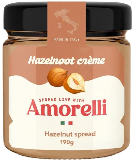 아모렐리 헤이즐넛 스프레드, 1개, 190g
