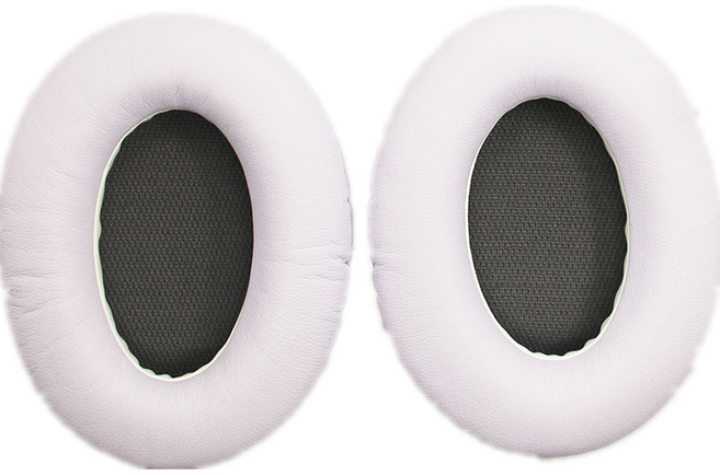 해피로드 BOSE 호환 QC 시리즈 헤드폰 스폰지 싱글 패딩 이어패드 커버 FREE 양쪽착용 세트, 그레이 + 화이트, 1세트