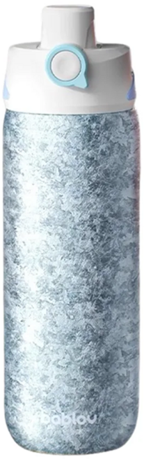 bablov 花伴森 純鈦幾何運動保溫水壺, 零度藍, 1個, 750ml