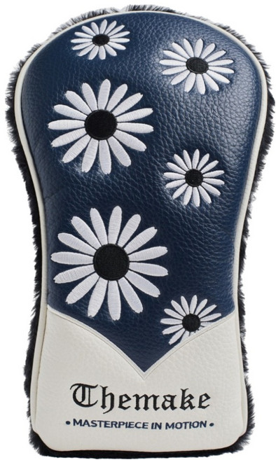 더메이크 로사 우드 골프 헤드커버, 네이비, 1개