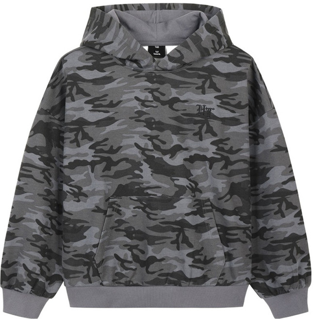 행텐틴즈 더블페이스 카모 후드티셔츠