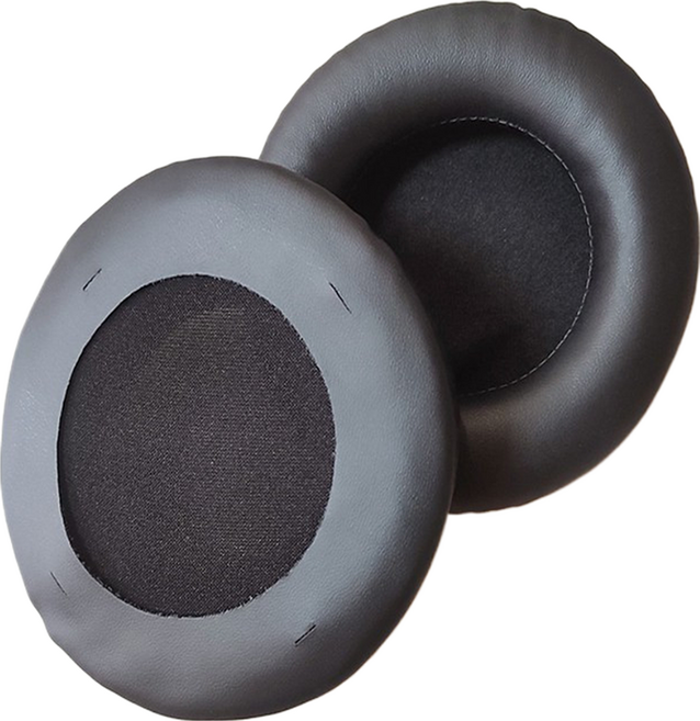 해피로드 원형 헤드폰 이어패드 커버 가죽 교체용 스펀지 좌우 세트 10cm, 블랙(일반,4홀), 1세트
