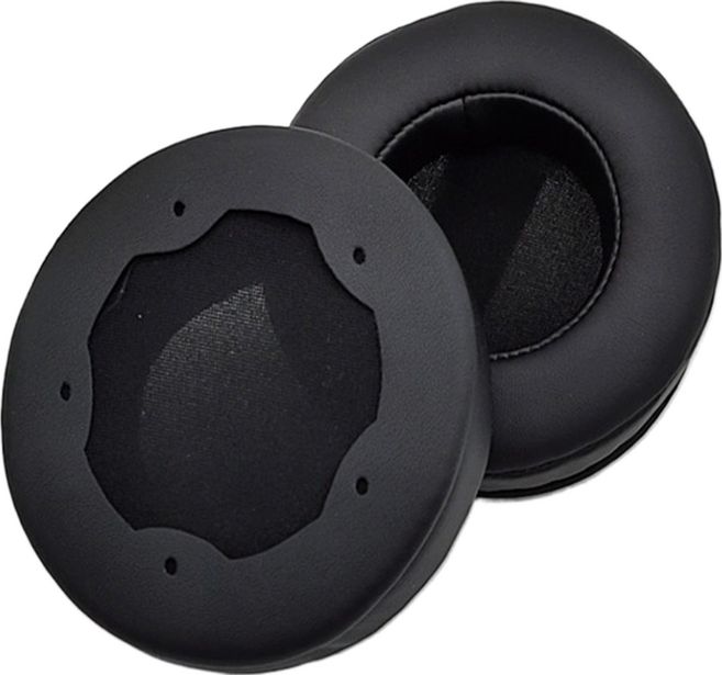 해피로드 원형 헤드폰 이어패드 커버 가죽 교체용 스펀지 좌우 세트 10cm, 블랙(조인트 가죽,5홀), 1세트