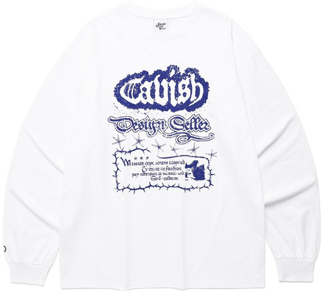 카비시 남녀공용 러기드 LS 면 티셔츠