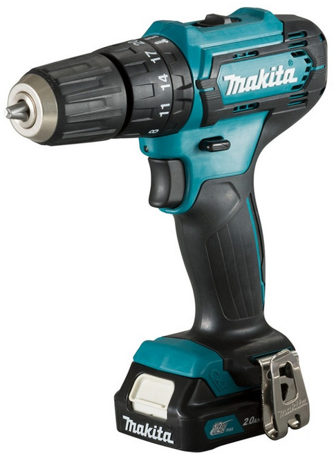 Makita 牧田 充電式震動電鑽 12V 2.0Ah單顆電池 HP333DAX13, 1個