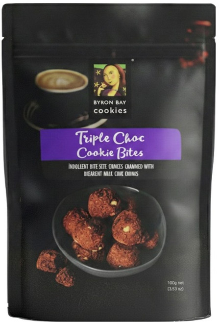 바이런베이쿠키스 트리플 초코 쿠키 바이츠, 1개, 100g