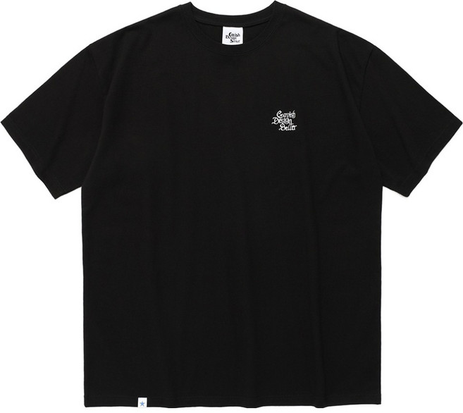 카비시 남녀공용 GOTHIC SELLER EMB LOGO SS T shirt