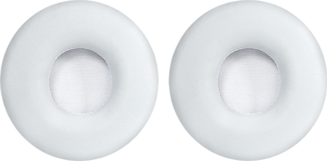 해피로드 원형 헤드폰 귀마개 스펀지 커버 좌우 세트 65mm, 화이트(가죽케이스 싱글), 1세트