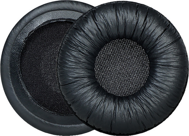 해피로드 원형 헤드폰 귀마개 스펀지 커버 좌우 세트 50mm, 블랙(주름가죽케이스 싱글), 1세트