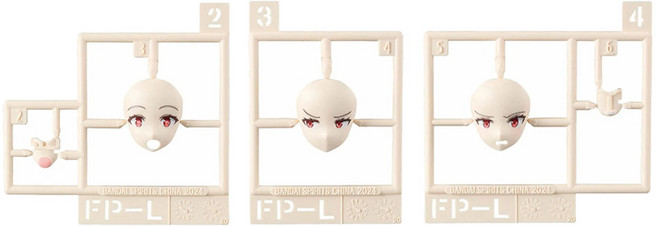 BANDAI 30MS 少女輕作戰 臉部配件套組 表情套組8 顏色B 組裝模型, 1個
