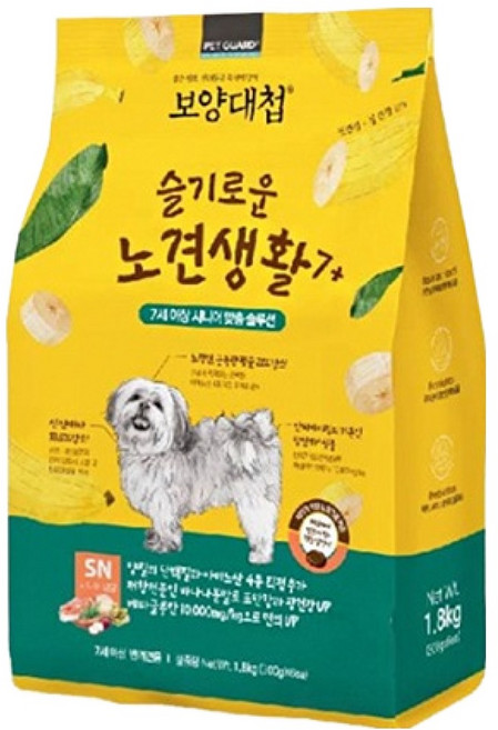 펫가드보양대첩 강아지 슬기로운 노견생활 7+, 1.8kg, 오리, 1개