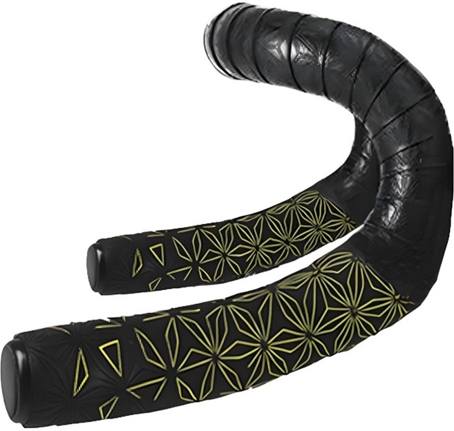 BTR 자전거 바테잎 핸들바 그립 테이프 패턴 2p 세트, 1세트, 옐로우(패턴)