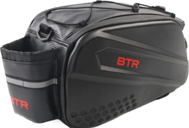 BTR 자전거 짐받이 가방 BTR PRO, BLACK, 1개