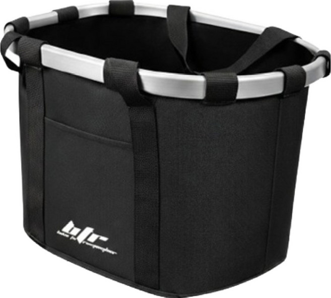 BTR 자전거 바구니 접이식 탈부착 앞바구니 BB-30, 1개, 블랙