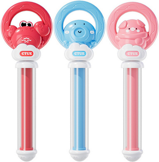 마다꾸미 회오리 분사 대용량 물총 돼지 + 꽃게 + 문어 세트 07, 혼합색상, 1세트