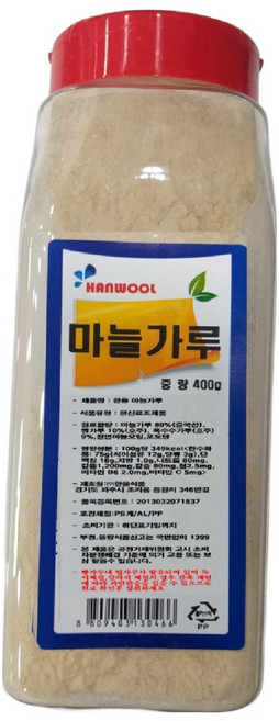 한울식품 마늘가루 80%, 400g, 1개