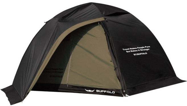 버팔로 백패킹 두랄루민 초경량 알파인 돔텐트 BS7, 카키, 1~2인용