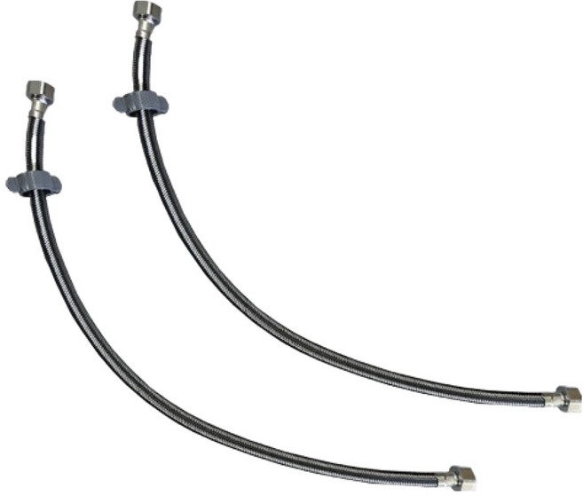 욕실플러스 고급형 꼬임방지 스테인레스 세면기 조절대, 2개