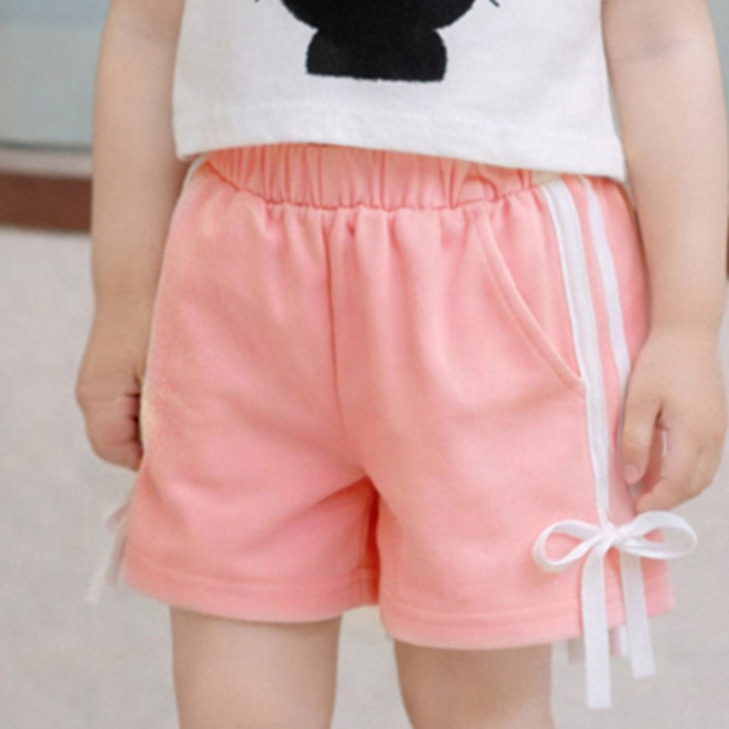 우주아이 아동용 사이드라인 리본 반바지