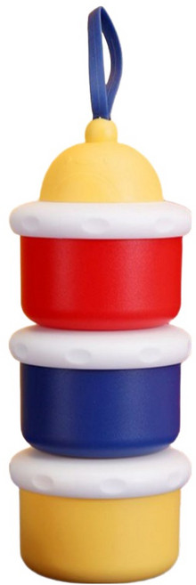 도아미 분유케이스 분유보관통 저장통 3종 세트, 옐로우, 레드, 네이비, 1세트