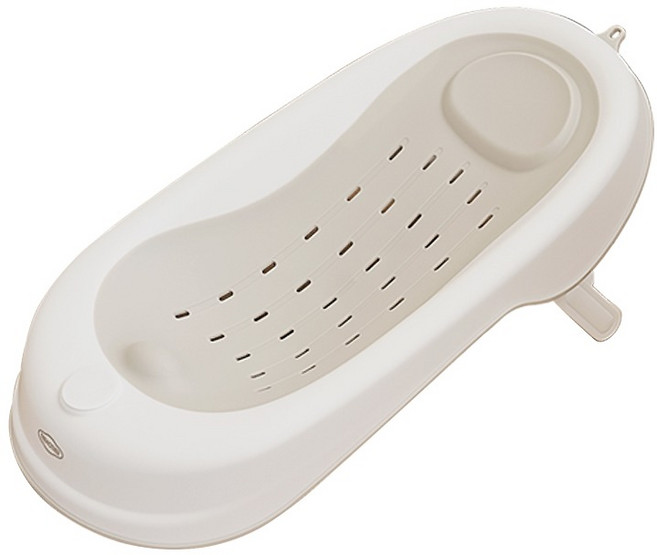 더마더 신생아용 3단 접이식 리클라이너 욕조, 베이지